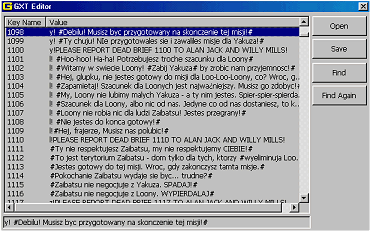 Oto jak autor edytował text w GTA2, jak widać jest tego całkiem sporo :).